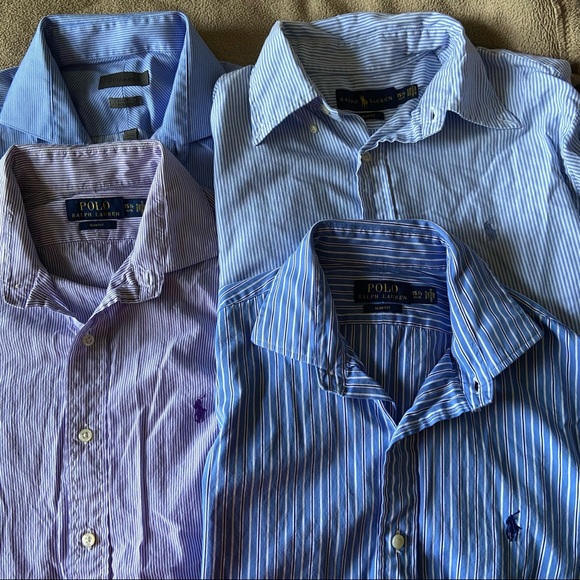 Mens Long Sleeve Button Down Dress Shirts - Picture 1 of 10